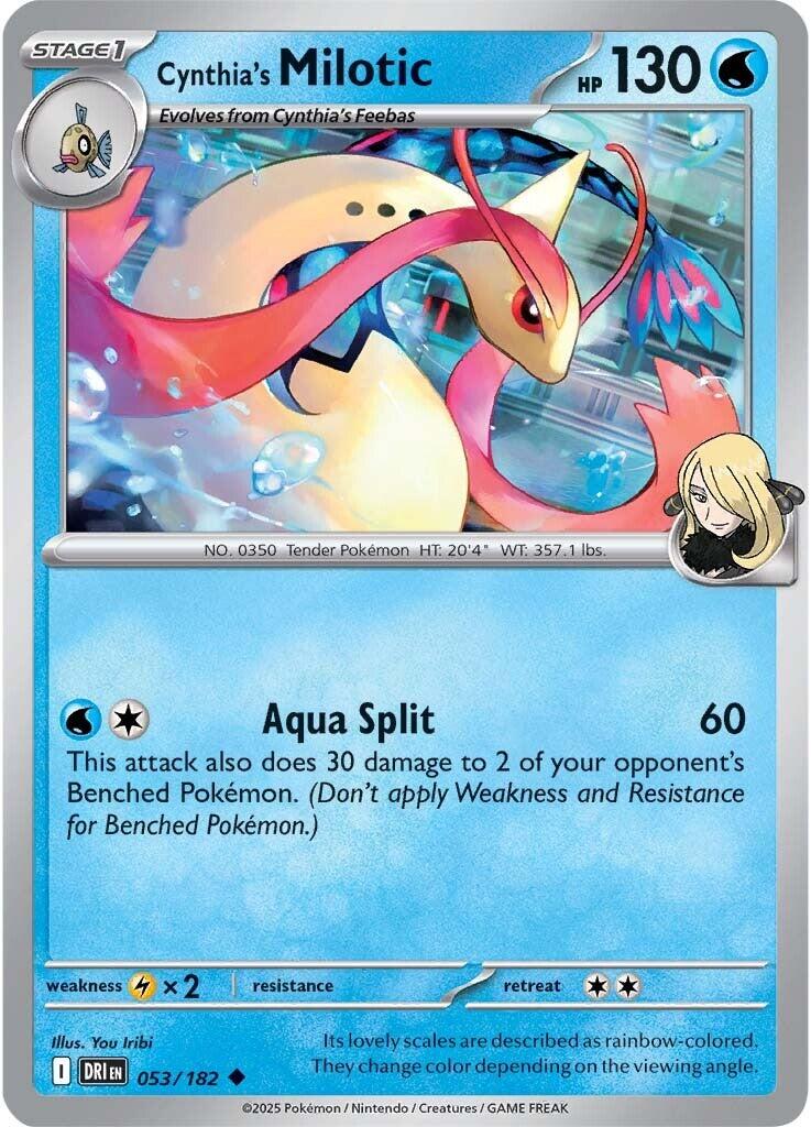 Cynthia's Milotic card artwork