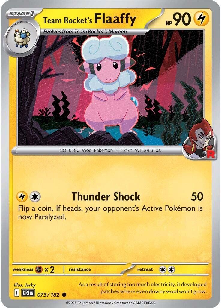 Team Rocket's Flaaffy card artwork