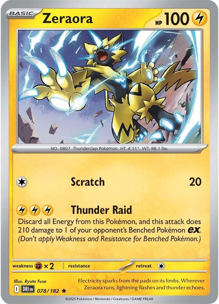 Zeraora card artwork