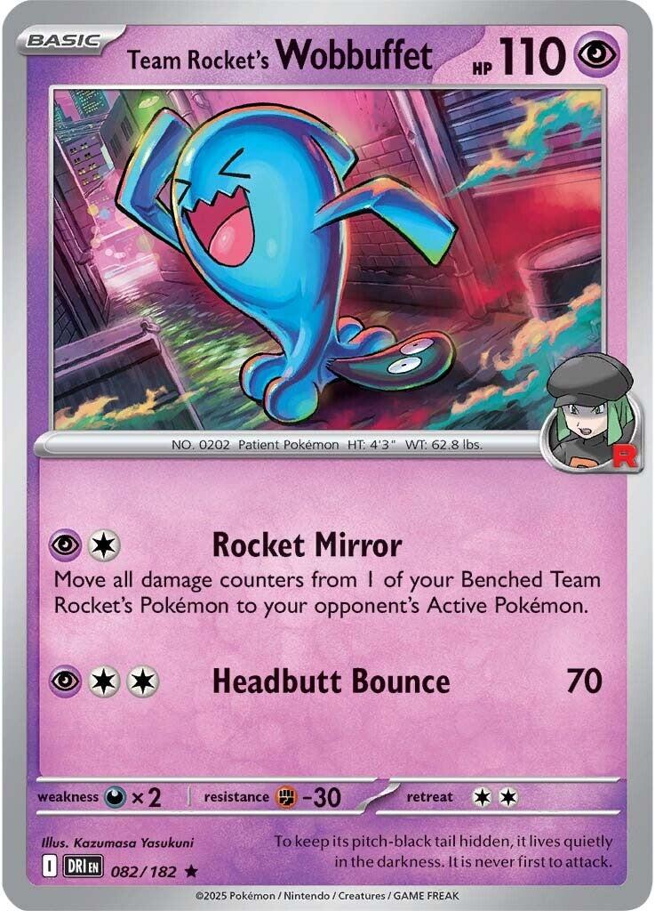 Team Rocket's Wobbuffet card artwork