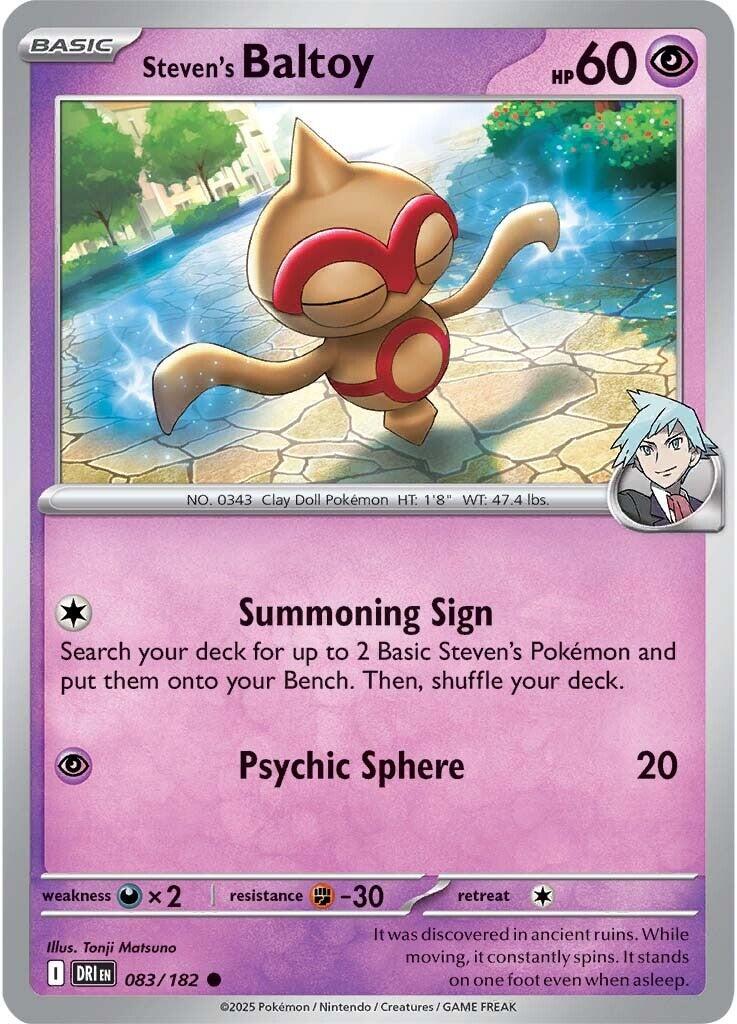 Steven's Baltoy card artwork