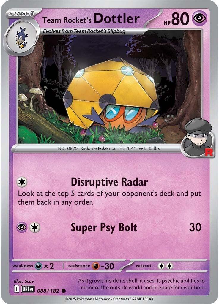 Team Rocket's Dottler card artwork