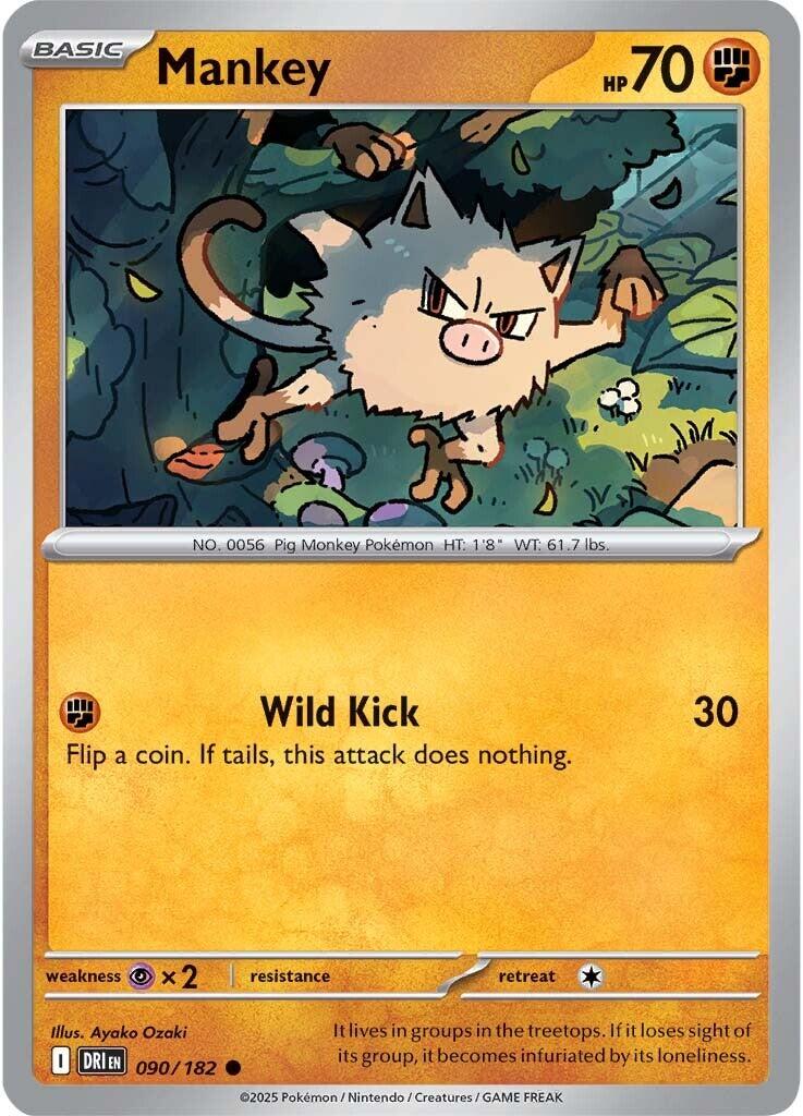 Mankey card artwork