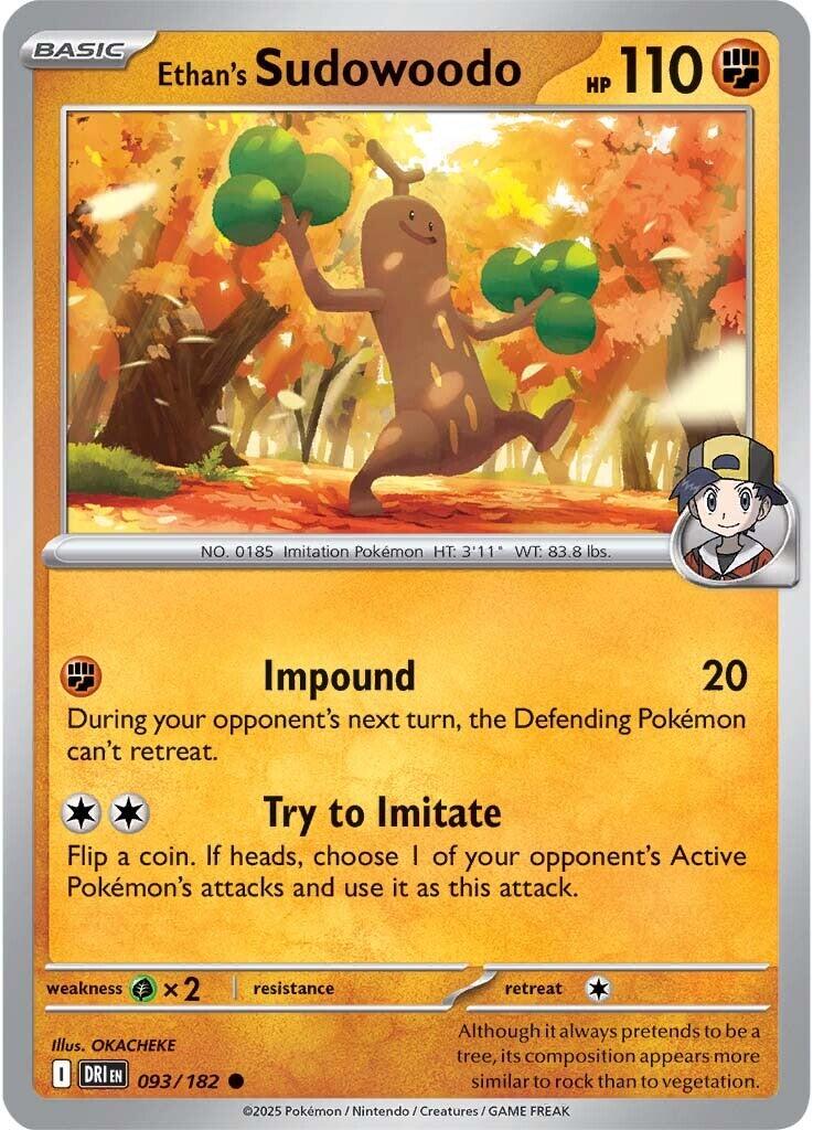 Ethan's Sudowoodo card artwork