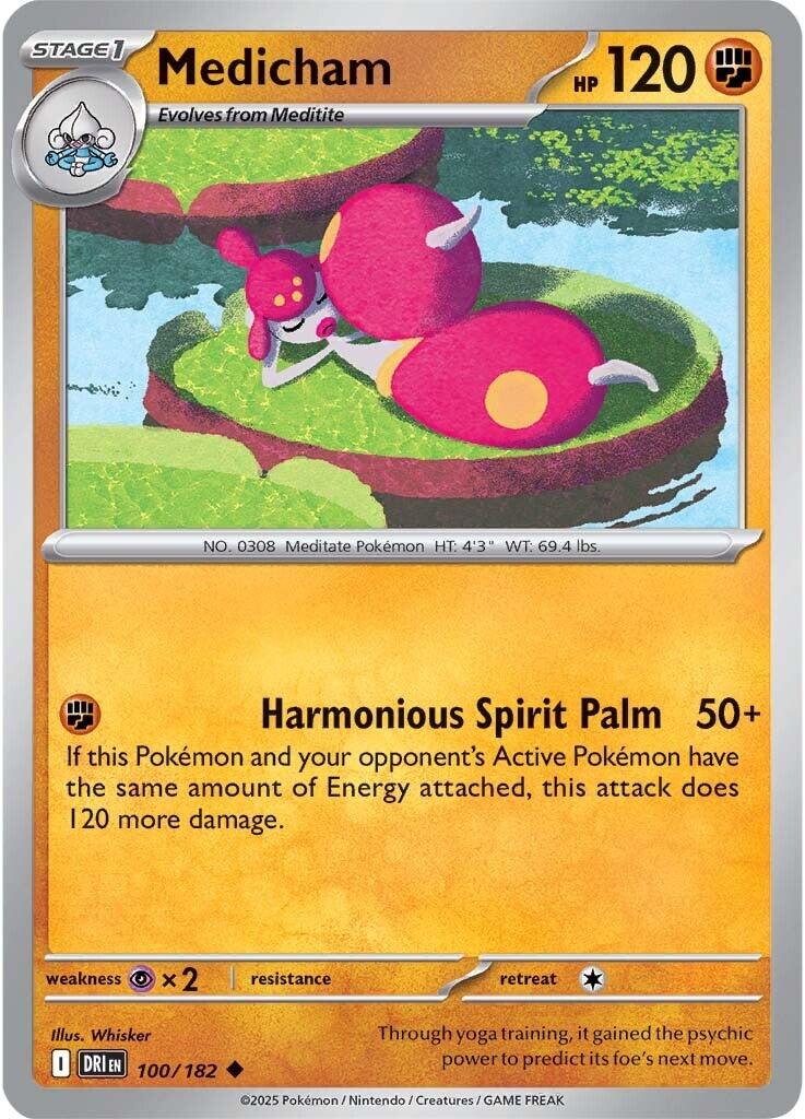 Medicham card artwork