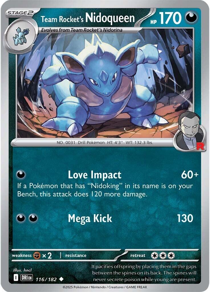 Team Rocket's Nidoqueen card artwork