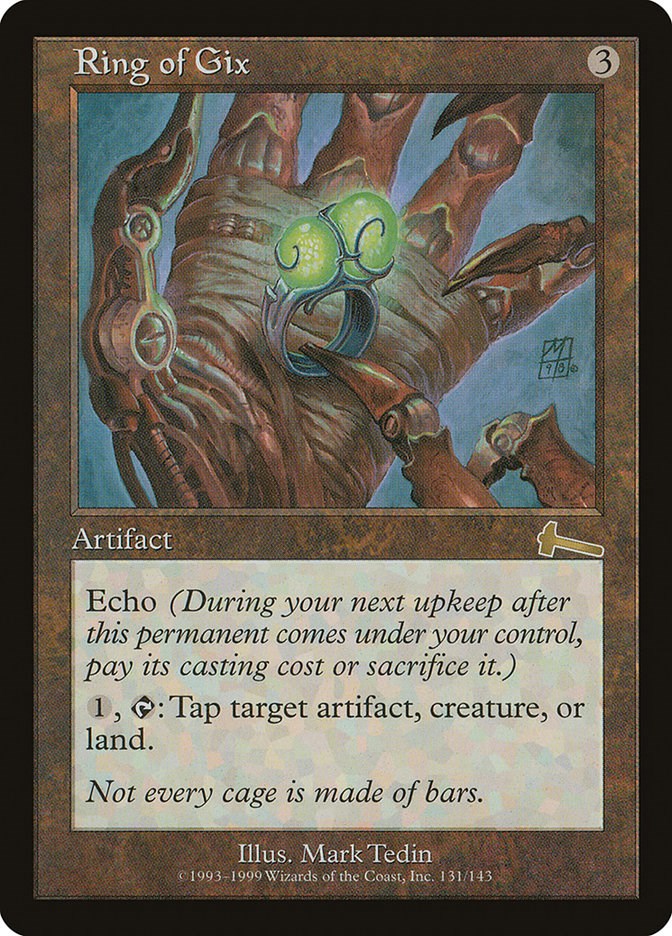 Details about   1 x mp condition ring of gix from urza's legacy destiny mtg Magic the Gathering 