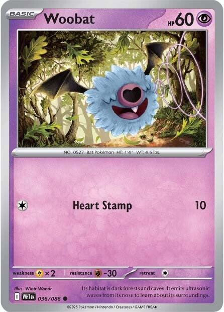 Woobat card artwork