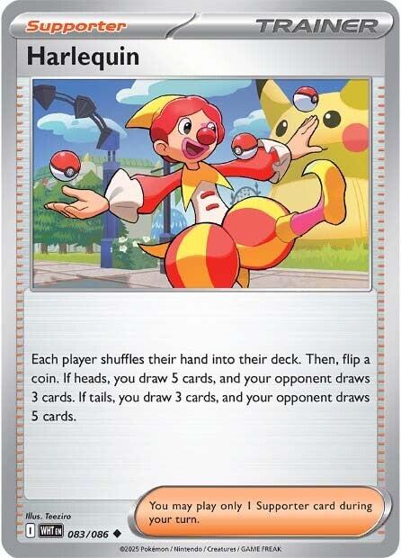 Harlequin card artwork