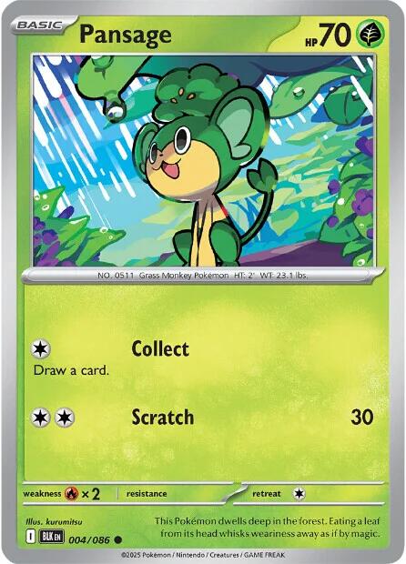 Pansage card artwork