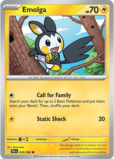 Emolga card artwork