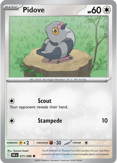 Pidove card artwork