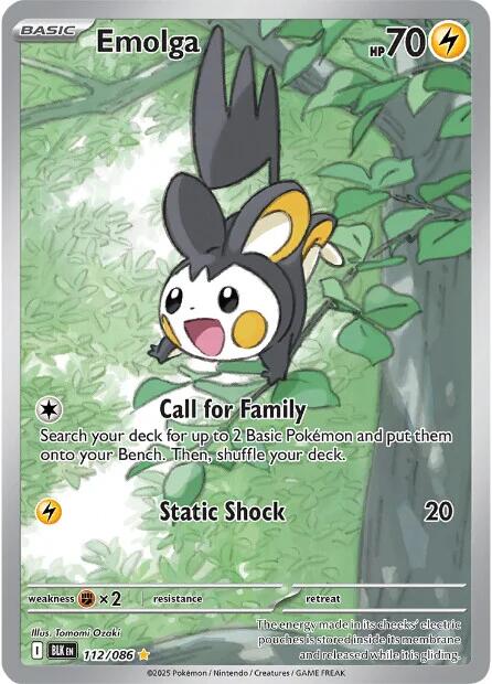 Emolga card artwork