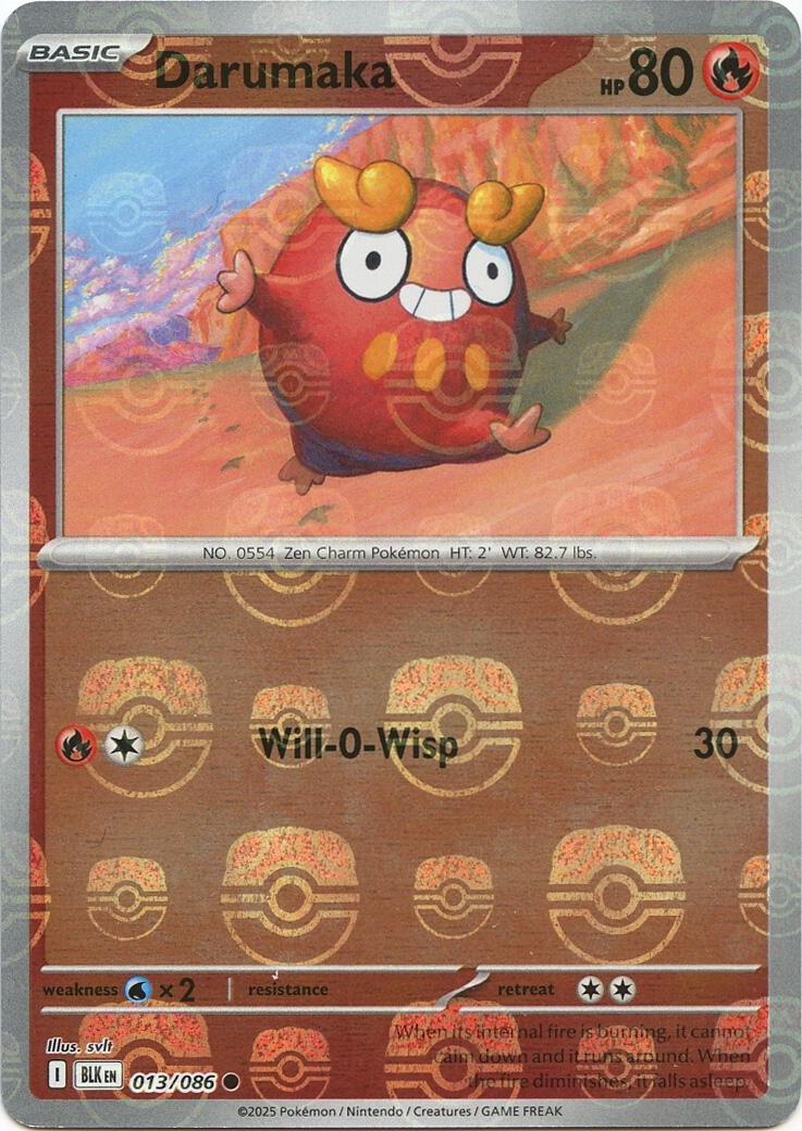 Darumaka (Master Ball Pattern) card artwork