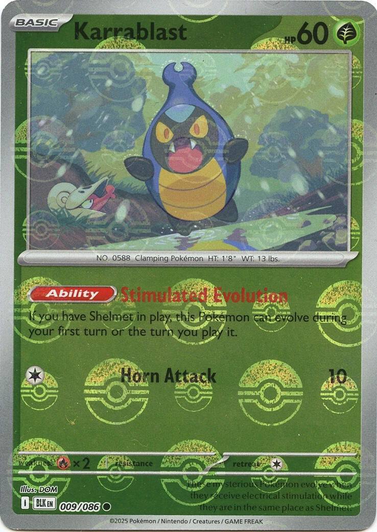 Karrablast (Poke Ball Pattern) card artwork