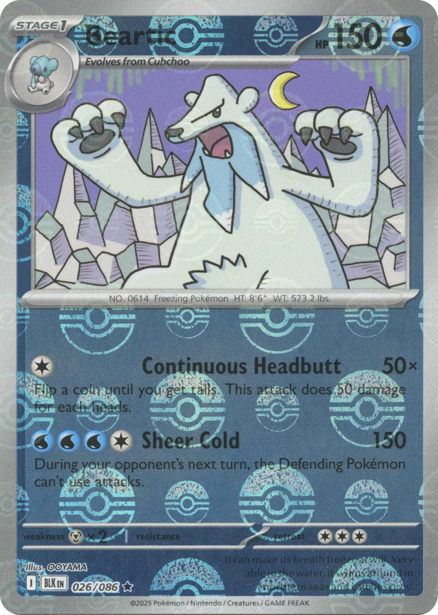 Beartic (Poke Ball Pattern) card artwork