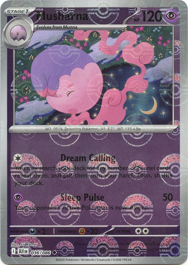 Musharna (Poke Ball Pattern) card artwork