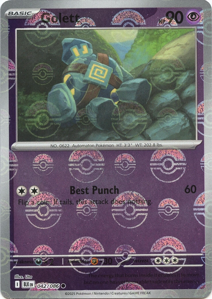 Golett (Poke Ball Pattern) card artwork
