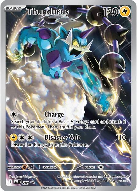 Thundurus (SVP Black Star Promos) — Pokémon TCG card