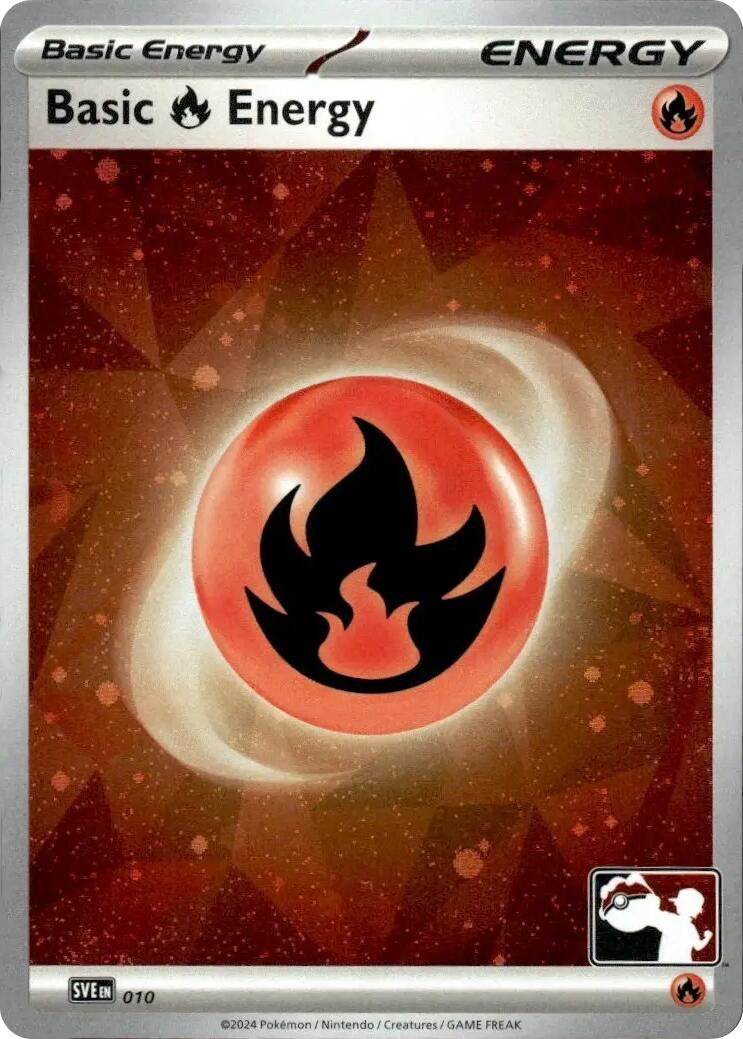 Basic Fire Energy - 010 (Cosmos Holo) card artwork