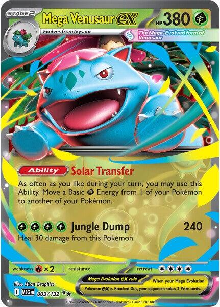Mega Venusaur ex card artwork
