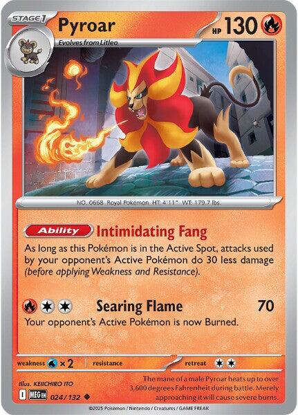 Pyroar card artwork