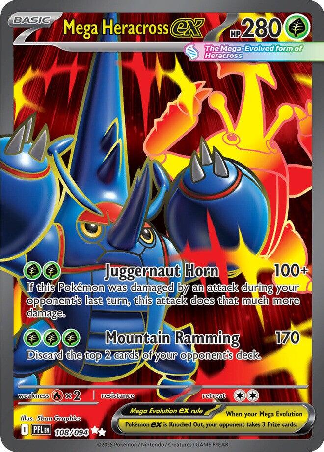 Mega Heracross ex card artwork