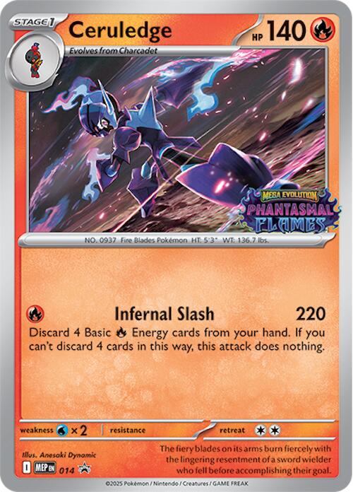 Ceruledge (Prerelease) card artwork