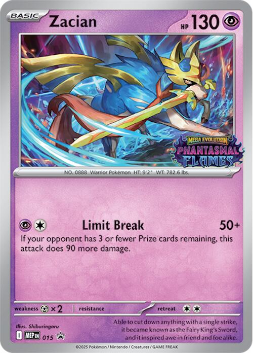 Zacian (Prerelease) card artwork