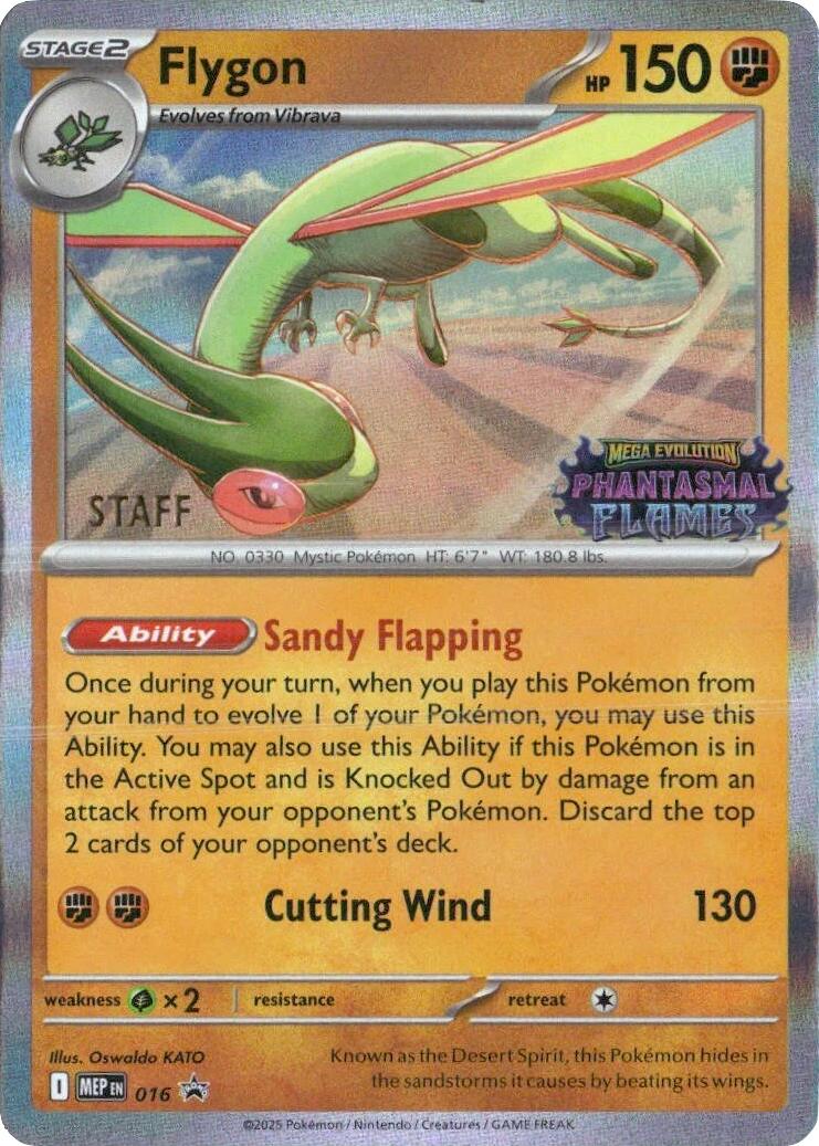 Flygon (Prerelease) [Staff] card artwork