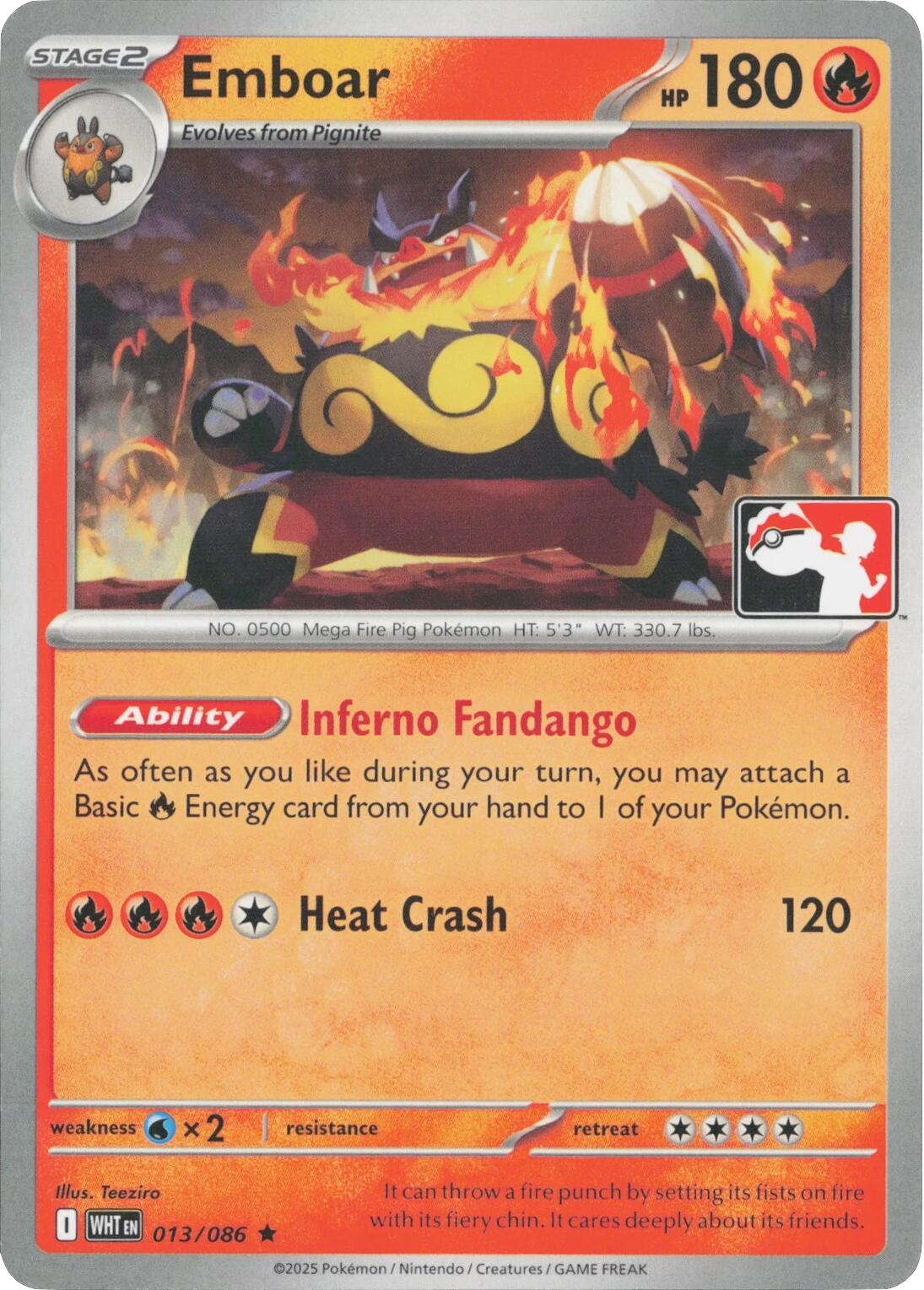 Emboar card artwork