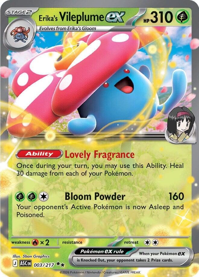Erika's Vileplume ex card artwork