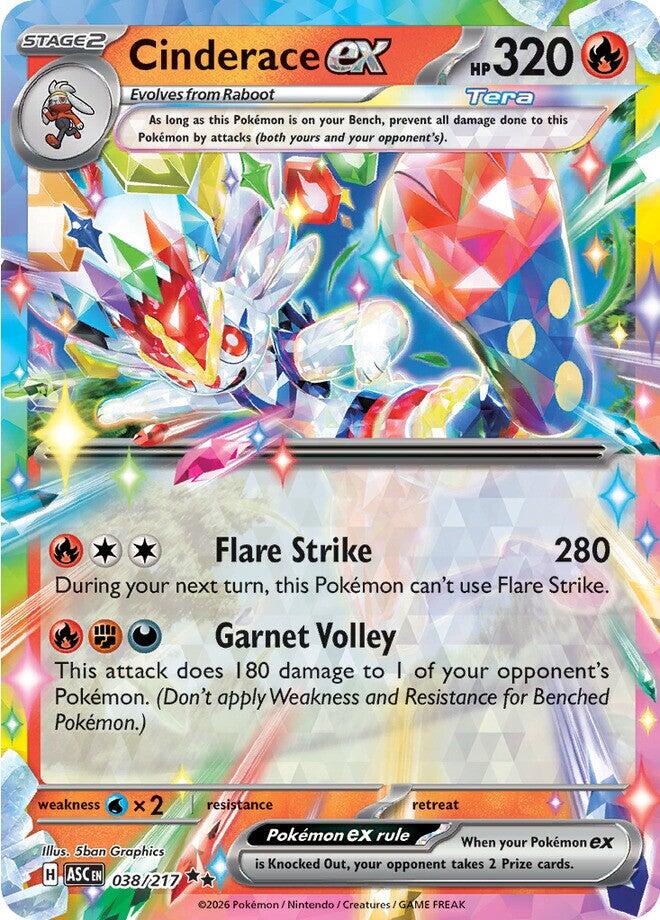 Cinderace ex card artwork