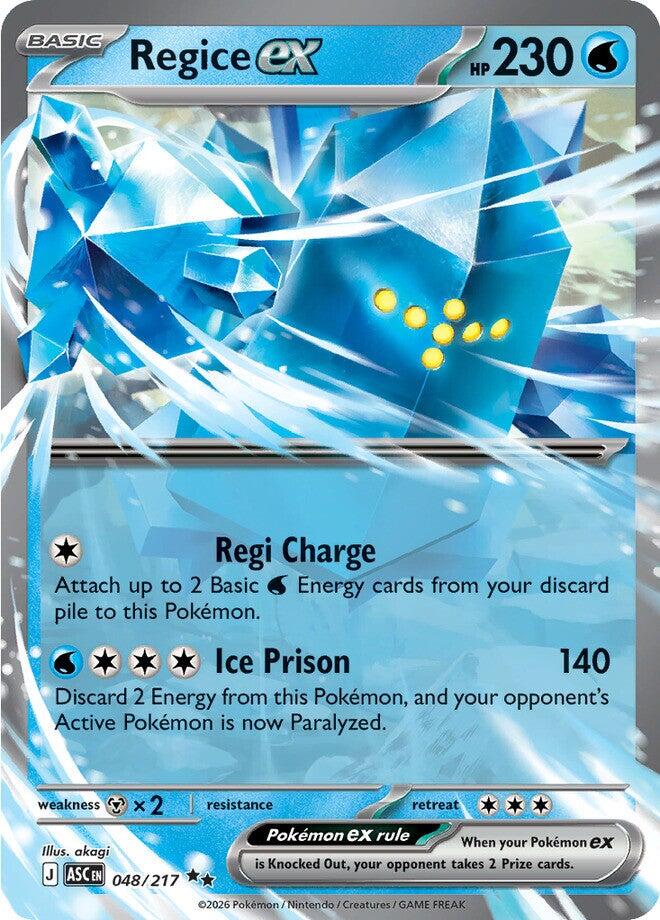 Regice ex card artwork