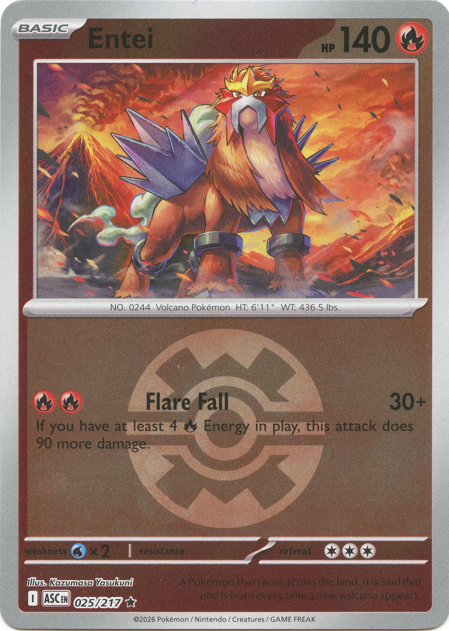Entei (Quick Ball) card artwork