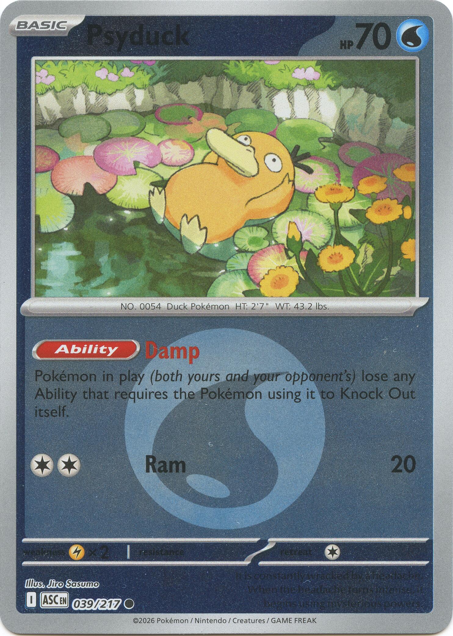Psyduck - 039/217 (Energy Symbol Pattern) card artwork