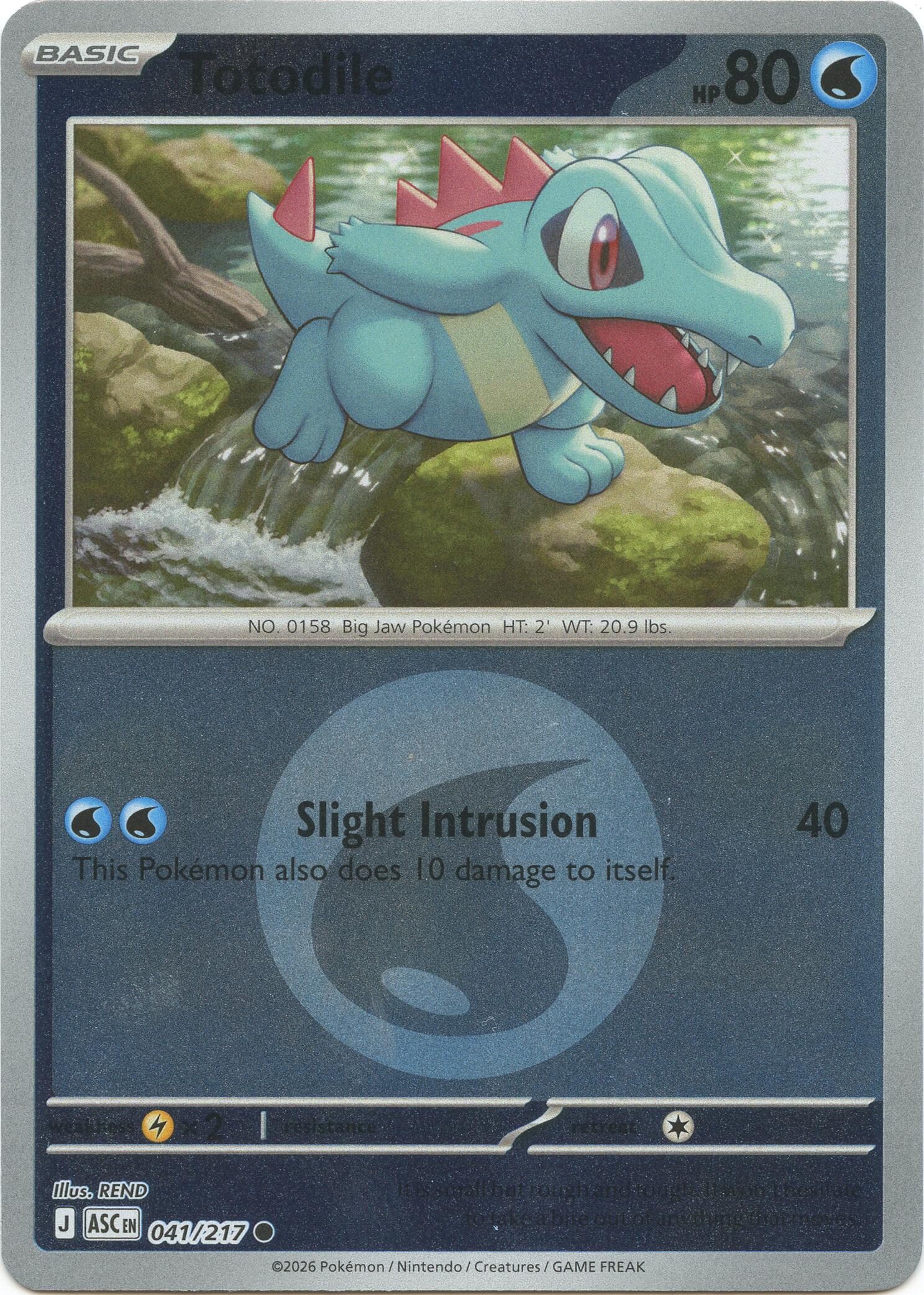 Totodile (Energy Symbol Pattern) card artwork
