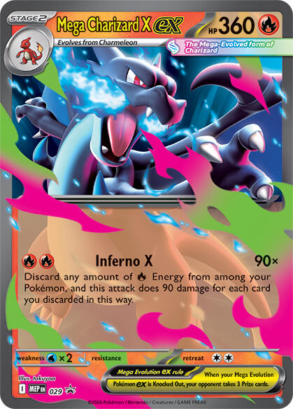 Mega Charizard X ex - 029 card artwork
