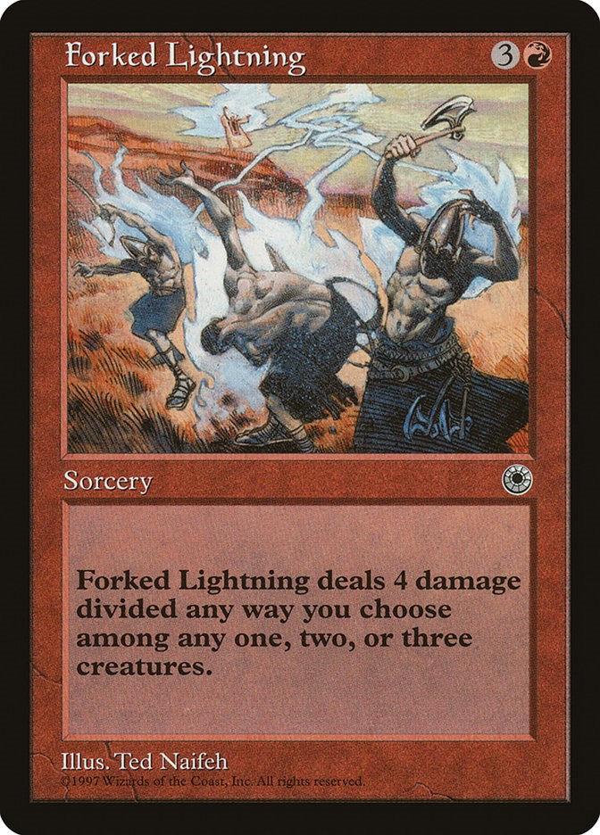 french eclair sable nm Mtg magic portal forked lightning 
