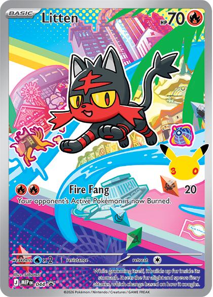 Litten - 044 card artwork