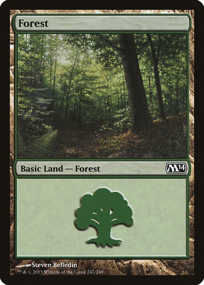 M2014 MTG Forest #247 Foil 