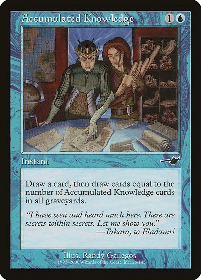 Accumulated Knowledge - Nemesis - Magic: The Gathering