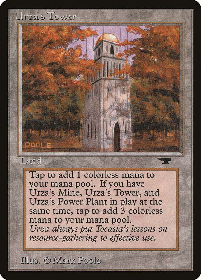 Magic The Gathering ~ 1x Urza's Tower ~ Chronicles ~ M/NM Forest 