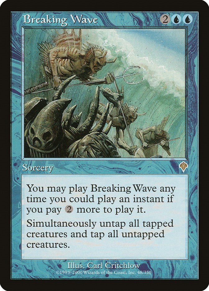 BREAKING WAVE, INVASION, MTG, PORTUGUESE, LP #C839