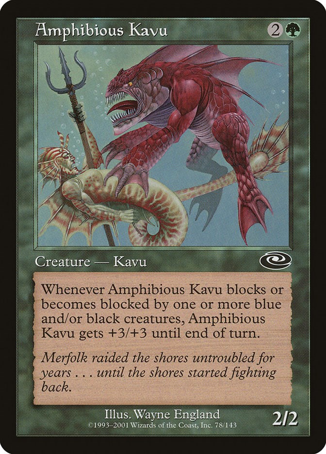 Amphibious Kavu Planeshift Magic The Gathering