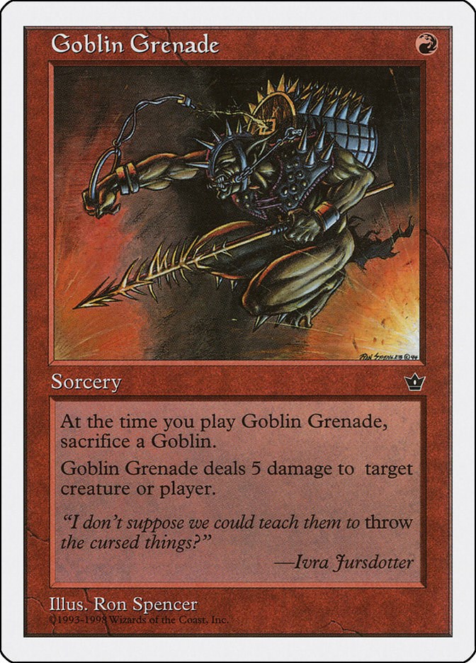 Goblin Grenade Anthologies Magic The Gathering
