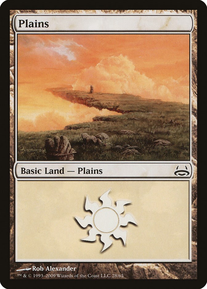 Plains (28) Duel Decks Divine vs. Demonic Magic The Gathering