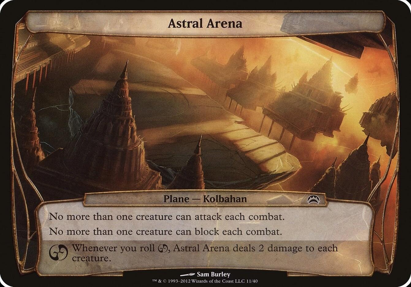 Astral Arena (Planechase 2012) - Oversize Cards - Magic: The Gathering