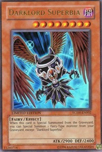 Carta Yu-Gi-Oh! Darklord Superbia - Ultra Rara - Edición Legendary Collection 2