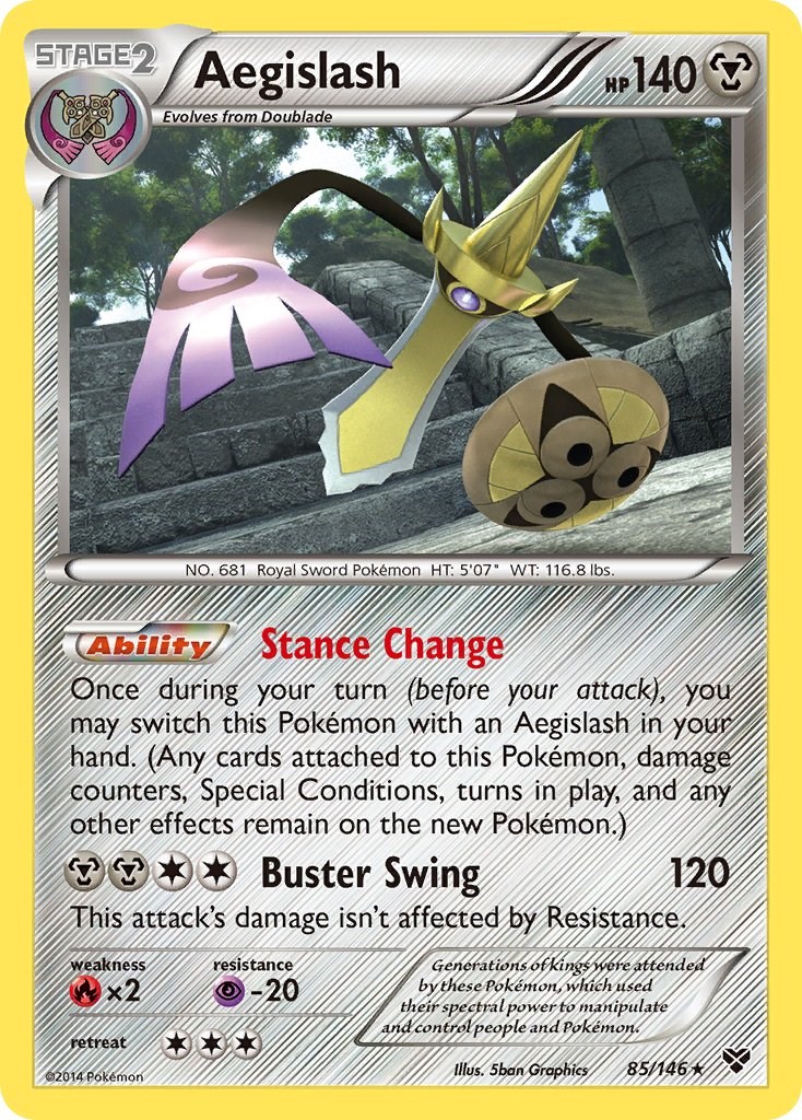 Aegislash (85) - XY Base Set - Pokemon